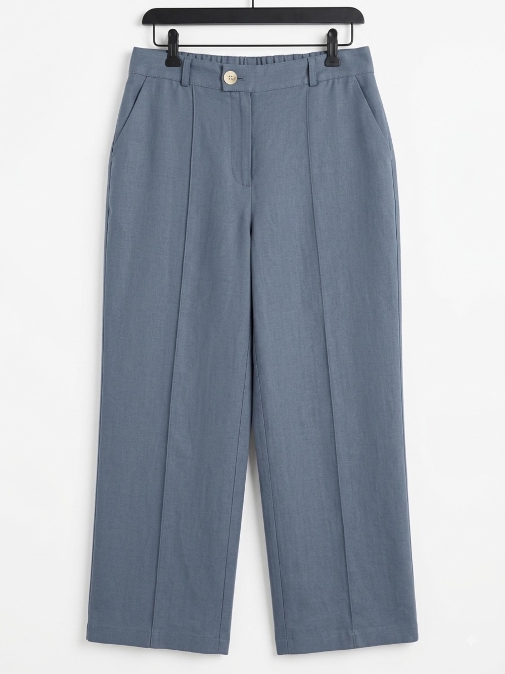 Mus & Bombon Barcelona Relaxed 100% Linen Wide Leg Pants M